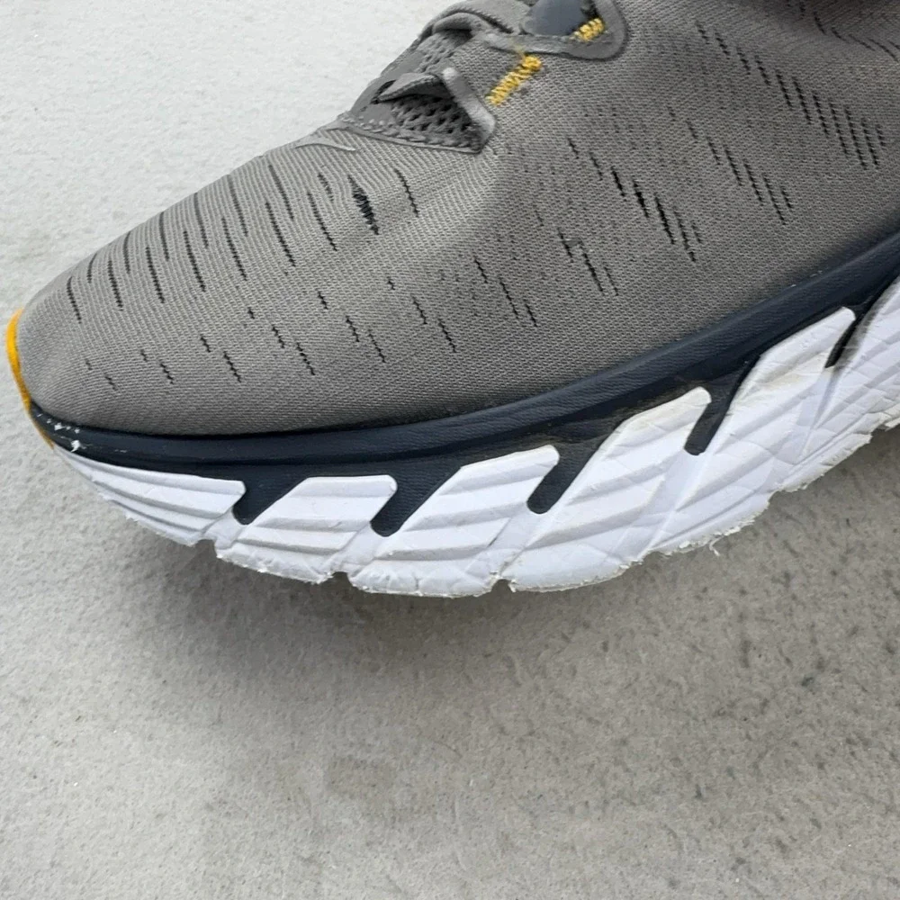 Hoka One One Gaviota 3 Shoes Mens Size 9.5 Gray Wide Cushioned Running Sneakers